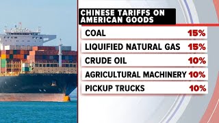 China strikes back at US announcing tariffs on select American goods