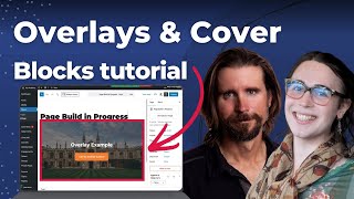 WordPress web design with overlays and the cover block