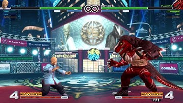kof 2016 kof 14 kof xiv The King of Fighters XIV ps4 dinosaur hein kensou vs clark tung hein