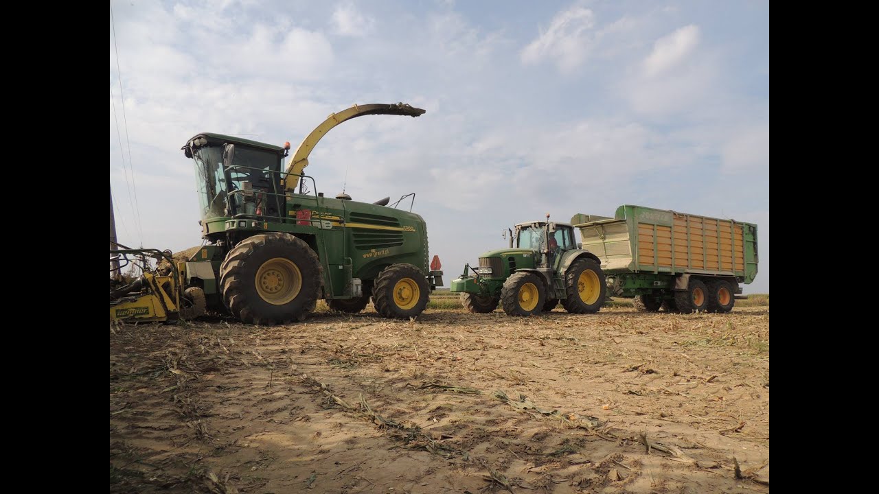 Koszenie Kukurydzy 2016 ✪ GRAVIT ✪ 4x John Deere 7300,7530P,7430P,6930P ✪  Manitou MLT ✪ Czernięcin