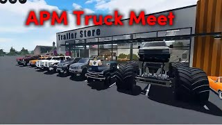 Truck Meet in American Plains Mudding Roblox 