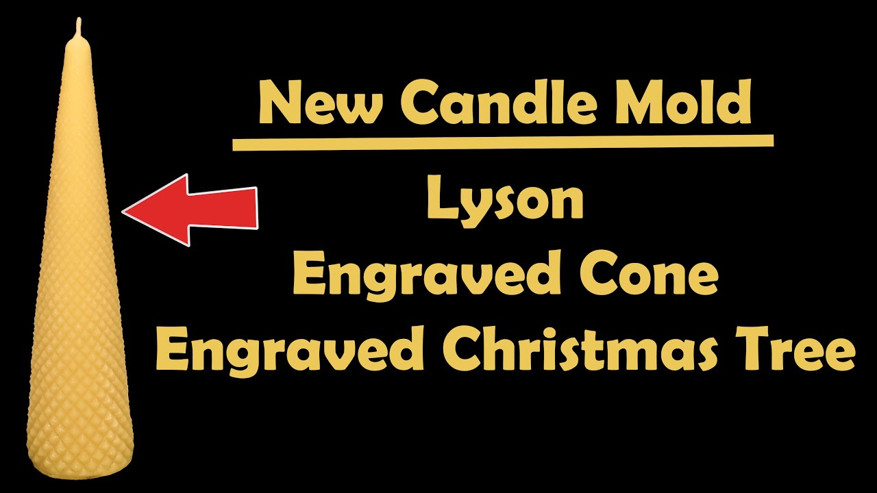 New candle mold review - Engraved Christmas Tree / Engraved Cone