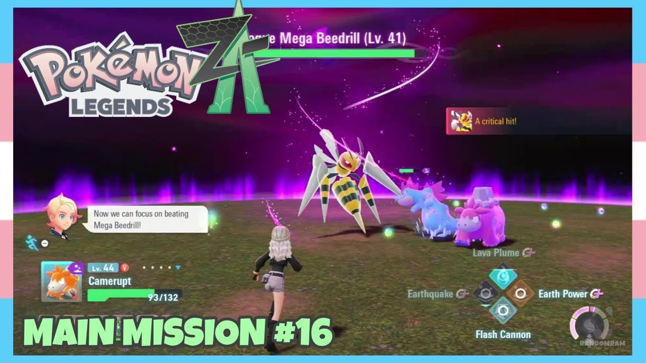 Main Mission #16 - How To Unlock Roto-Glide & Where To Get Beedrillite* In Pokemon Legends ZA