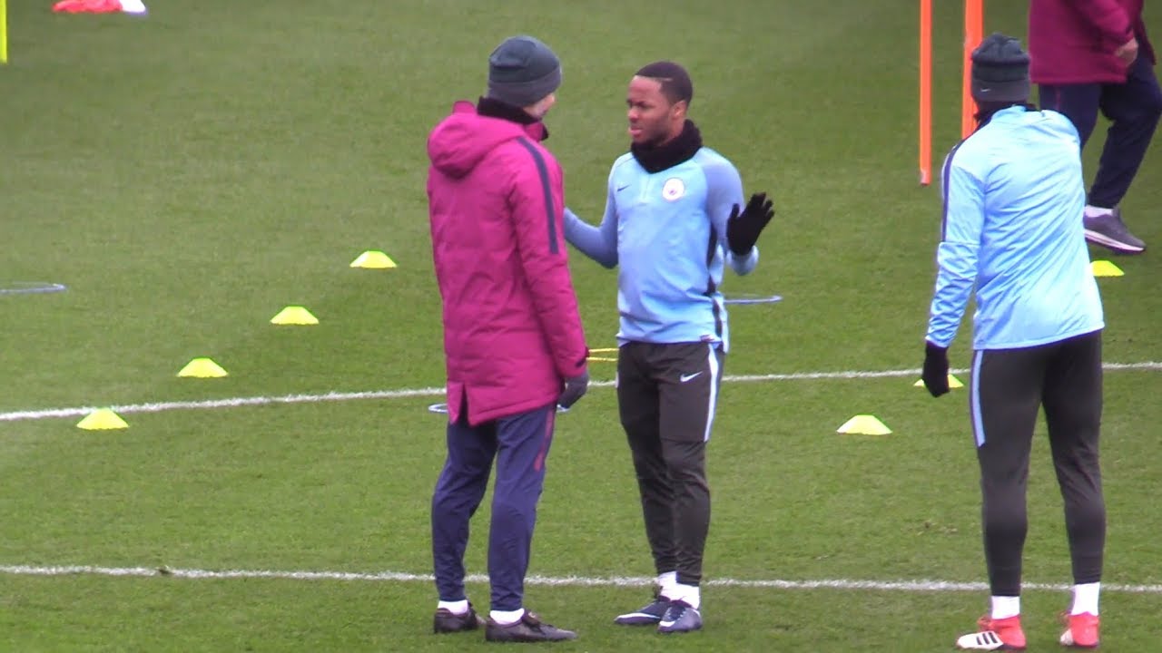 Manchester City Train Ahead Of Champions League Game Against Basel