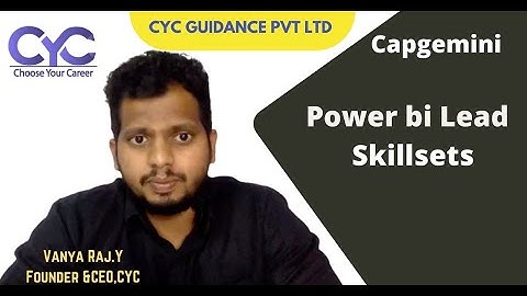 Power bi Lead|Vanya Raj|CYC Guidance Pvt Ltd