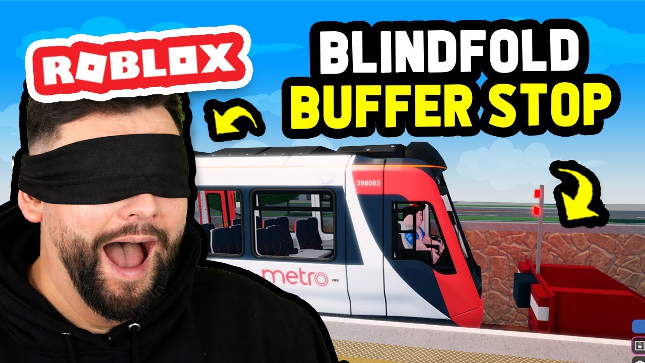 BLINDFOLD BUFFER STOP CHALLENGE in Stepford County Railway (Roblox)