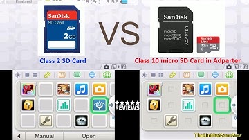 3DS Class SD Card memory class speed difference - Class 10 uhs 1 Vs Class 2