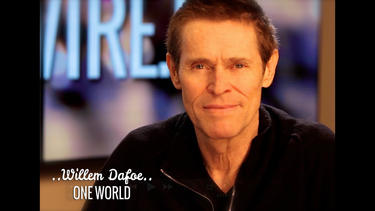 newspaper mockup Willem Dafoe & Deepak Chopra | One World