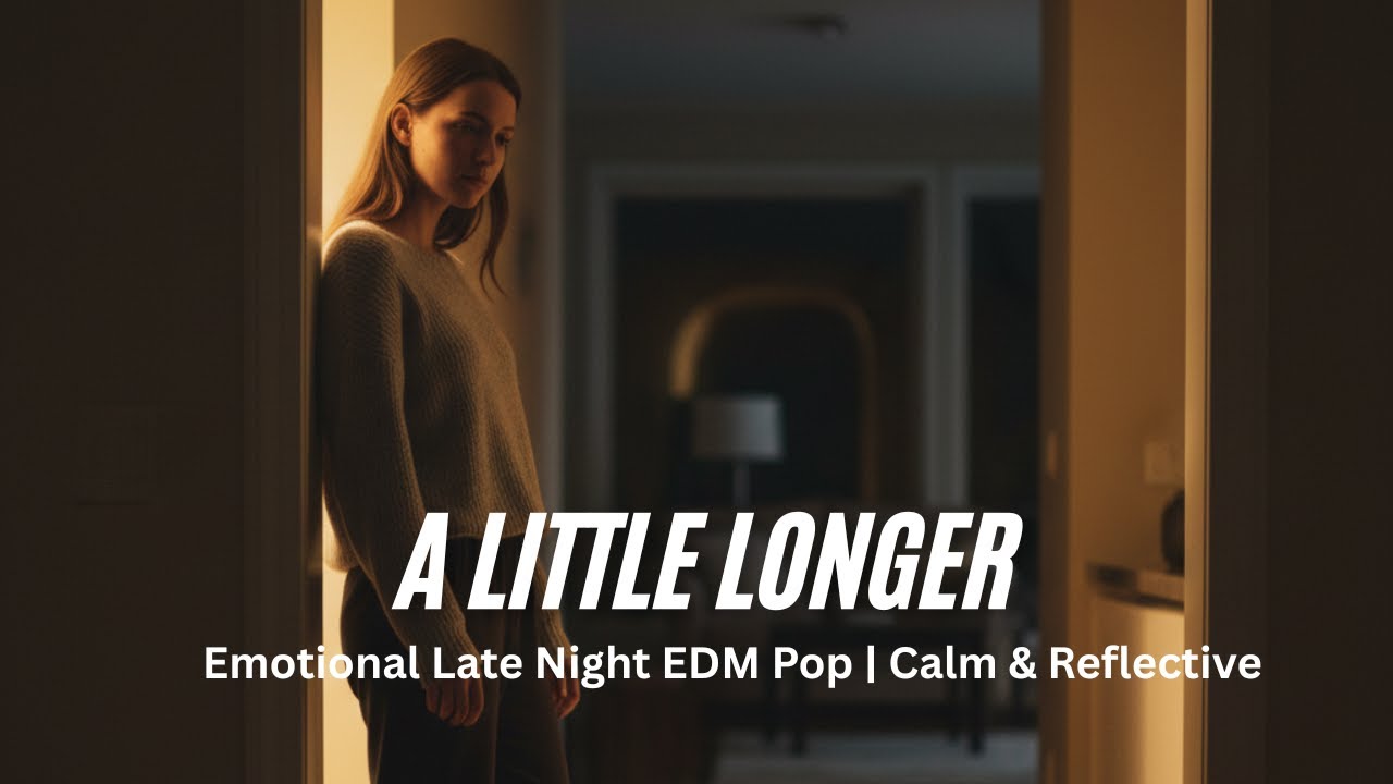 “A Little Longer” – Emotional Late Night EDM Pop | Calm & Reflective
