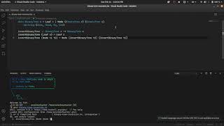 Inverting a binary tree (blind, in Haskell)