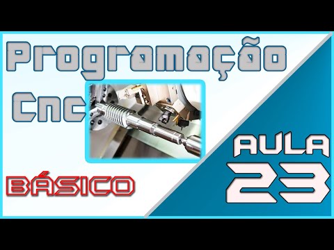 Aula 23 - Programação cnc básico - Torno CNC - G78 ciclo de rosca semi-automatico