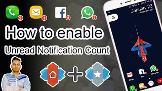 Enable notifications count in any Android mobile using Nova launcher 2019 screenshot 1