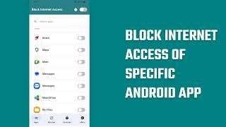 How to Disable/Block Internet Access of Specific Android App | Block WhatsApp While Using YouTube