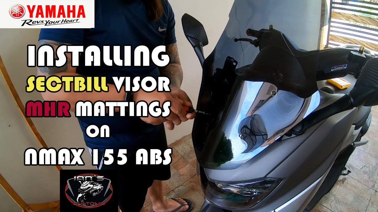 How to install Windshield and Mattings on Nmax 155 ABS Sect bill
