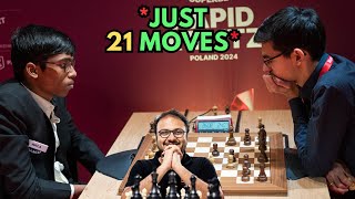 How did Praggnanandhaa manage to beat Anish Giri in just 21 moves | Superbet Grand Chess Tour