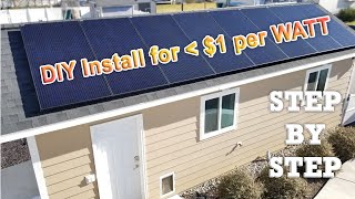 Easy DIY solar panel system installation step by step – Save money!