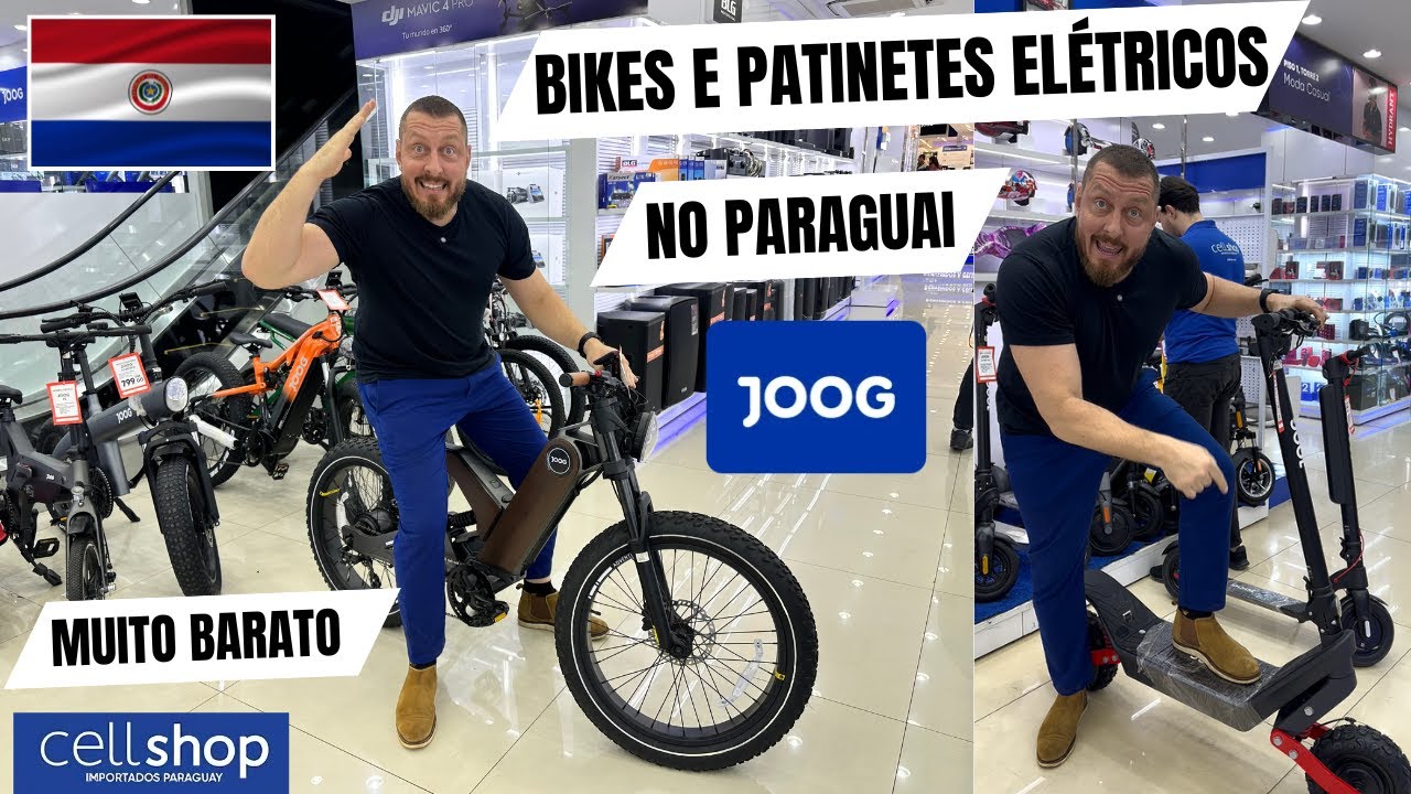 ISSO SIM VALE A PENA! BIKES E PATINETES ELÉTRICOS NO PARAGUAI