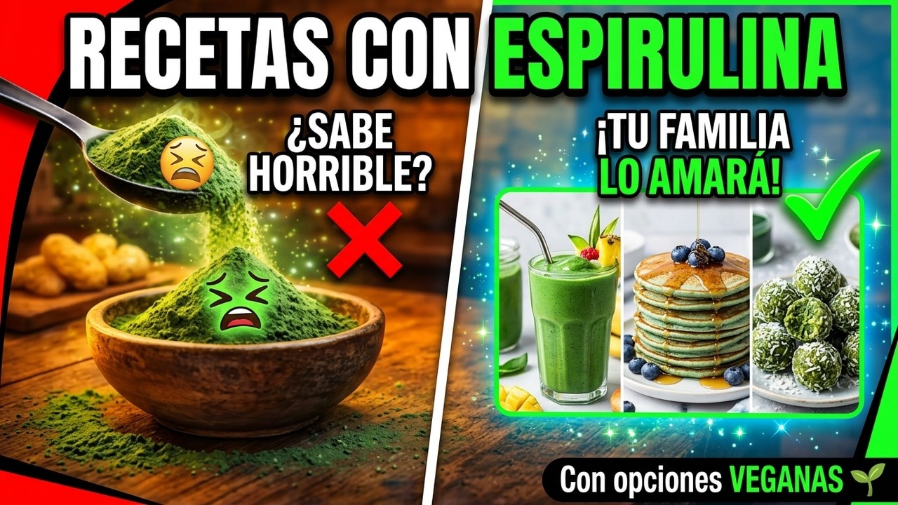 Recetas con espirulina que tu familia va a pedir  | Con opciones Veganas  | Tu mundo de alimentación