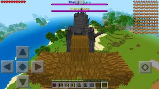 Playing as KING KONG in Minecraft Pocket Edition...