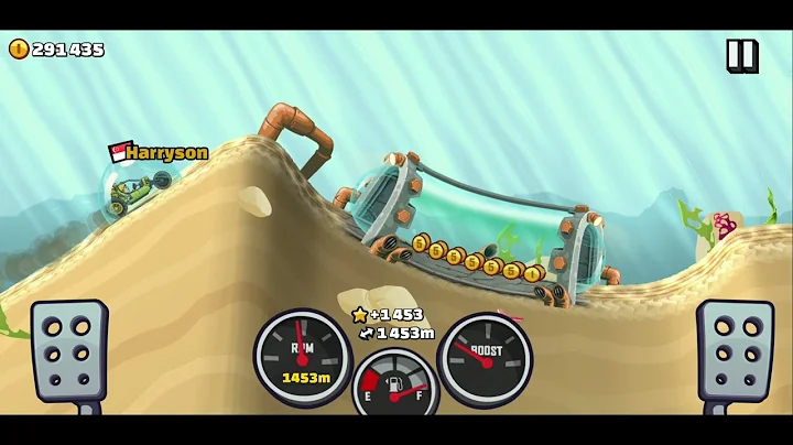 Hill Climb Racing 2 | Drive as far as you can | Rust Bucket Reef | Rotator Car