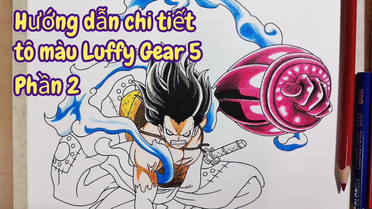 Bạn đã bao giờ tưởng tượng Luffy với Gear 5 chưa? Hãy tô màu bức tranh này để tạo nên một hình ảnh độc đáo về khả năng mới này của anh ấy.