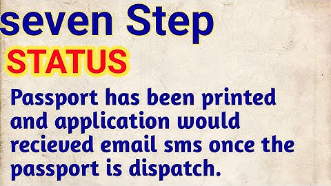 Passport has been printed ka kya matlab hai//Passport under review at RPO/#passport