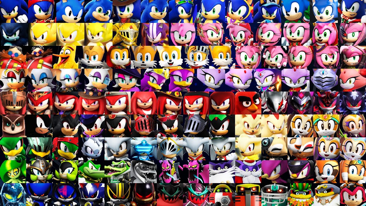 Sonic Forces Speed Battle: All 123 Characters Gameplay