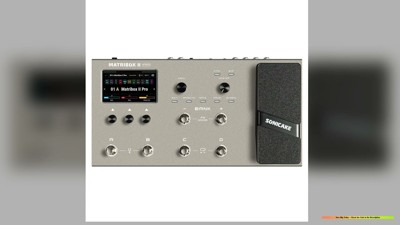 SONICAKE Matribox II Pro 43 colorful touch screen Guitar Bass Amp Modeling IR MultiEffects with Exp