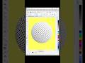 3D Halftone Sphere creat in coreldraw | coreldraw tutorial | #shortsfeed #coreldraw