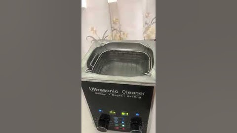 Eumax Sweep and Degas Heated Ultrasonic cleaner: SMD020 operation demo