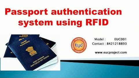 Passport authentication system using RFID
