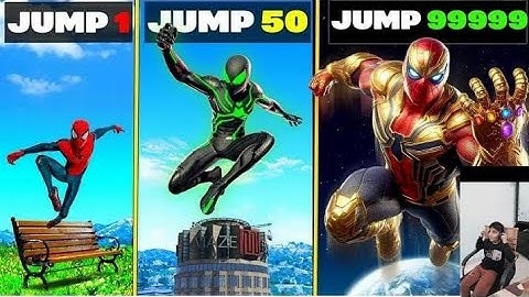 SPIDERMAN Upgrades with Every Jump in GTA-5
