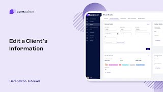 Carepatron Tutorial: Edit a Client's Information