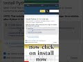 Python Installation Step-by-Step (Beginner Tutorial) #programming #pythoninstallation #python