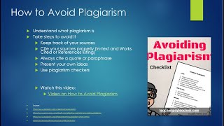 Plagiarism Workshop