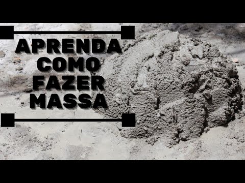 Como fazer massa de cimento