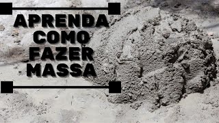 Como fazer massa de cimento