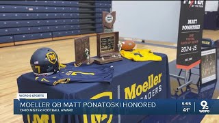 Moeller QB receives Mr. Football award
