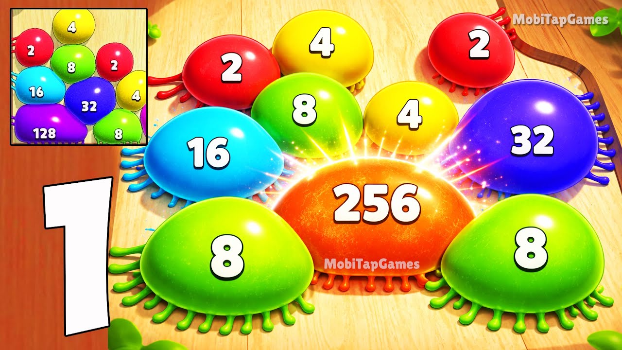 Blob Merge 3D – Satisfying Merge & Evolution Gameplay Walkthrough (iOS, Android)