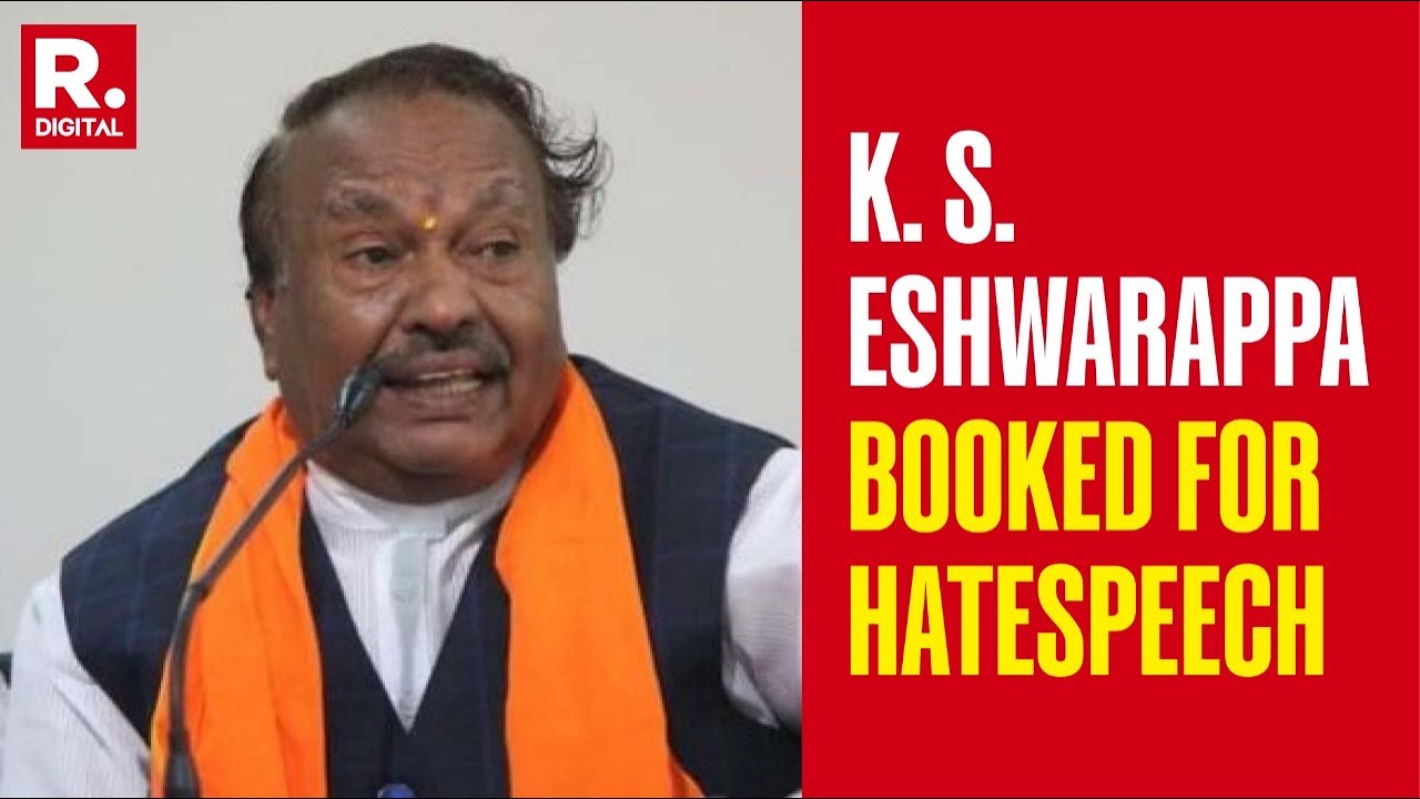 Former BJP Leader K Eshwarappa Booked Again For Delivering Hate Speech