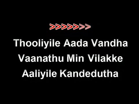 Thooliyile aada vantha karaoke Lyrics    Thooliyile karaoke tamil Chinnathambi  karaoke