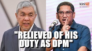 Zahid Should Be Relieved Of His Duties As Dpm Until Court Cases Cleared Says Faizal