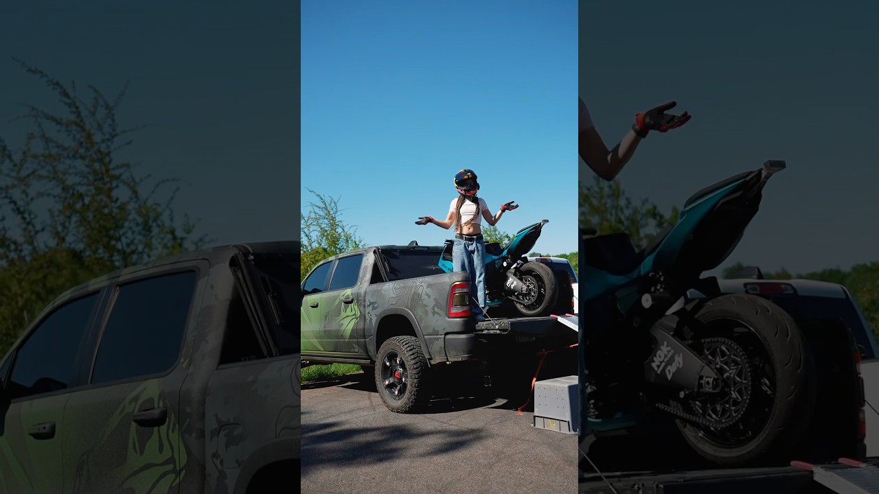 How do you load a bike into a truck this high ? 🛻🪜