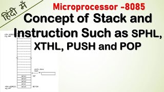 Concept of Stack in 8085 Hindi | Stack and Stack related instructions for 8085 microprocessor Hindi