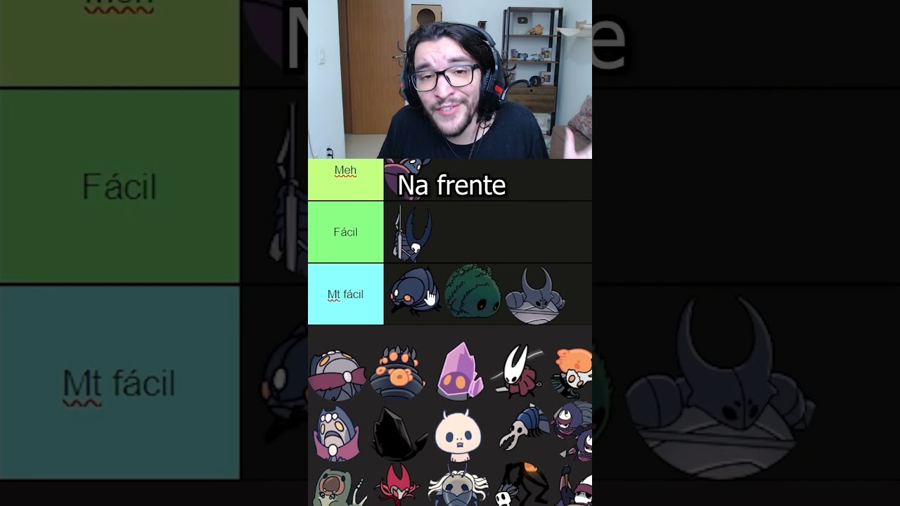 Tier list do Hollow Knight Só No Escudo | Parte 1