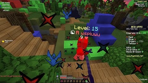 Beating BLATANT KILL AURA hacker in bedwars