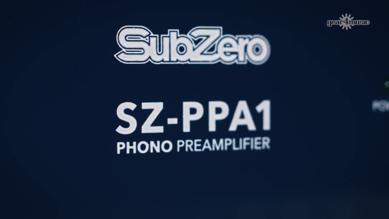 SubZero SZPPA1 Phono Preamplifier Gear4music demo YouTube