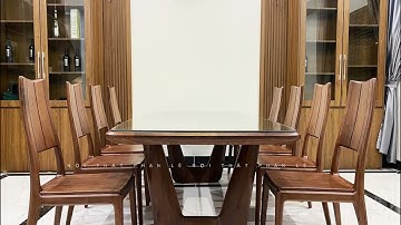 BÀN ĂN GỖ ÓC CHÓ CAO CẤP | NỘI THẤT PHÒNG BẾP CAO CẤP | NỘI THẤT PHAN LÊ
