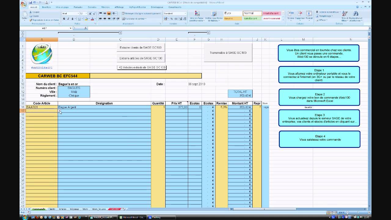 Exporter Liste Client Sage 100 Vers Excel