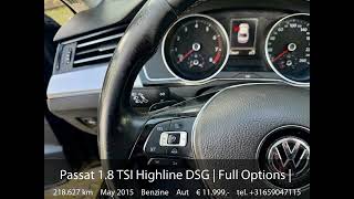 Volkswagen Pat 1.8 Tsi Highline Dsg Full Options Pano